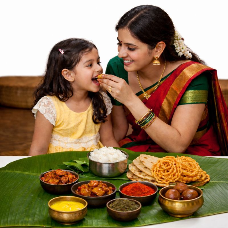 Naga Mani Traditional Foods Mother and child