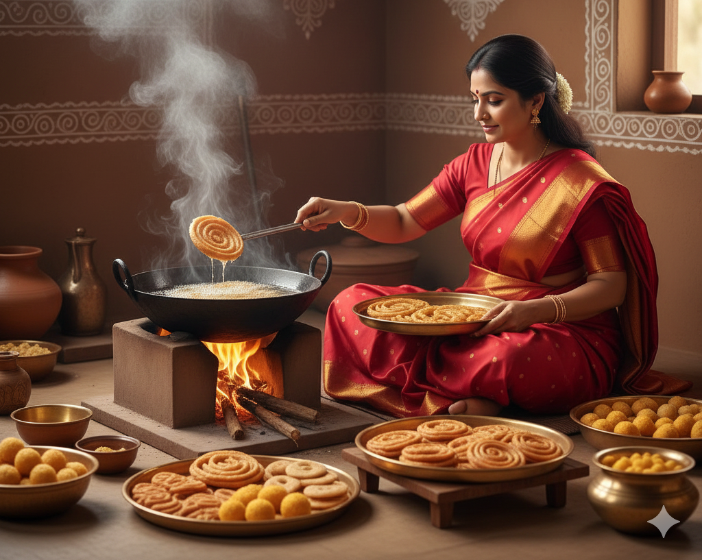 Traditional food preparation by Nagamani Foods